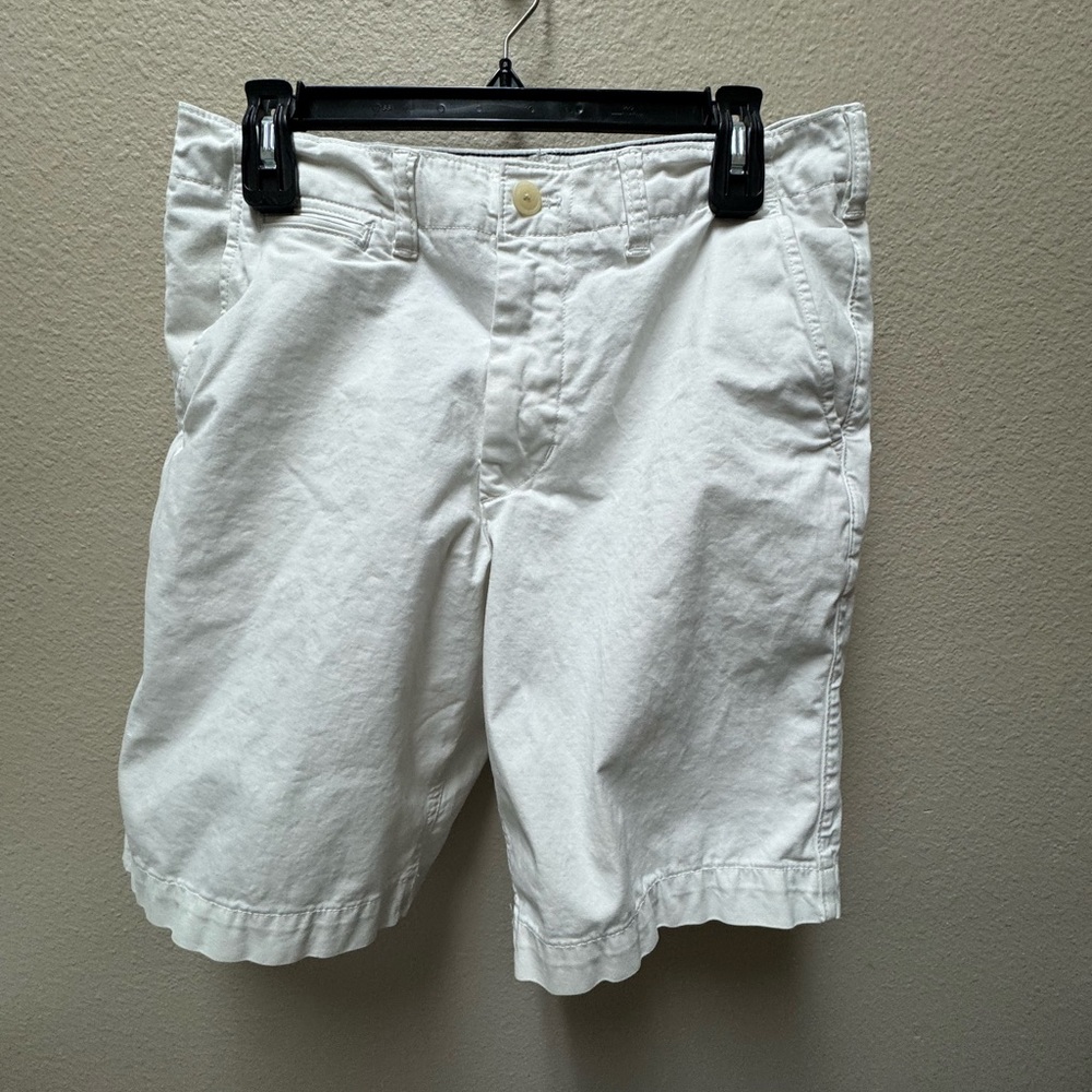 Men's White Casual Shorts